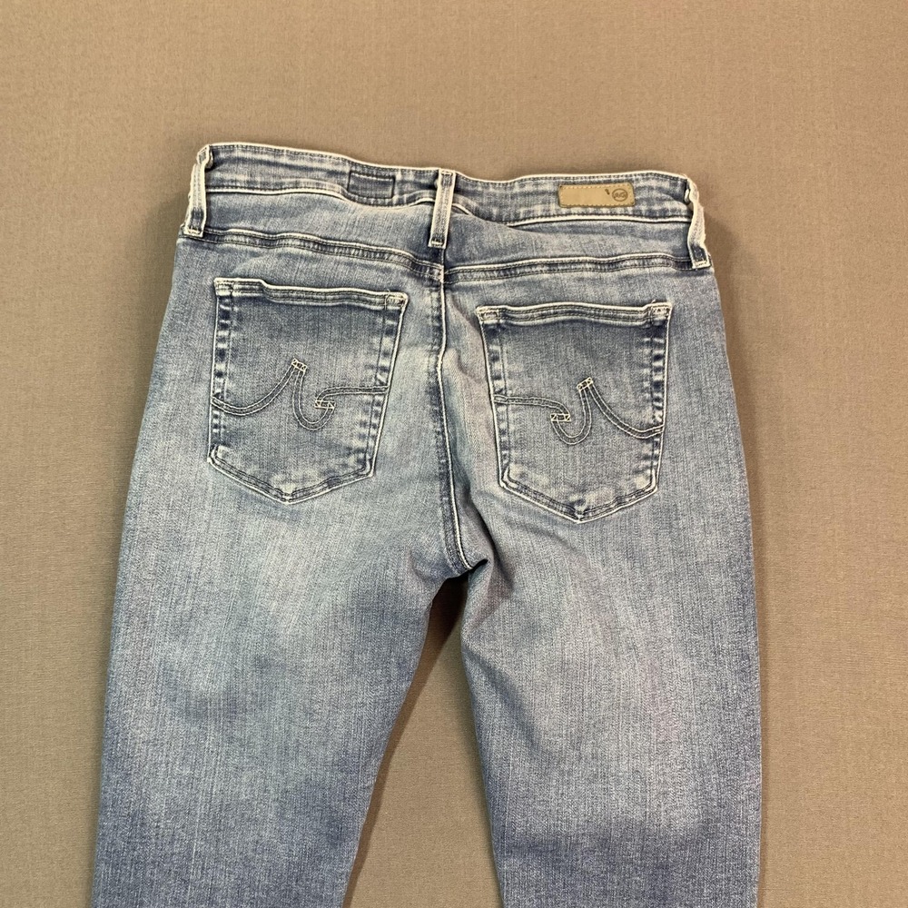 AG Adriano‎ Goldschmied Jeans Womens 27R Farrah High Rise Skinny Ankle Raw Hem